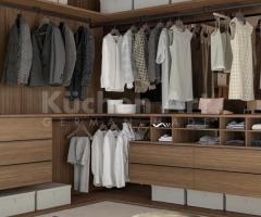 Dressing d'Angle Ouvert Personnalisable avec Éléments Modulables – Design Bois Moderne - 5