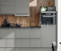 Petite cuisine moderne : Compacte avec Rangement Intelligent et Esthétique Urbaine - 2