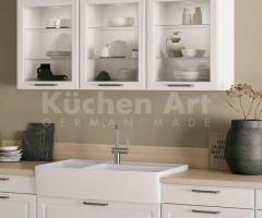 Cuisine traditionnelle blanche et bois clair – TOSKANA blanc cristal - 2