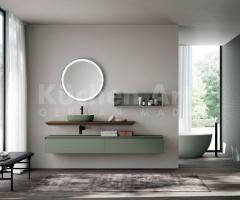 Salle de bains vert sauge & bois foncé – Design naturel & détente - 7